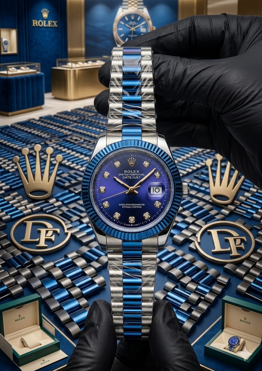 Rolex Semi Blue Automatic