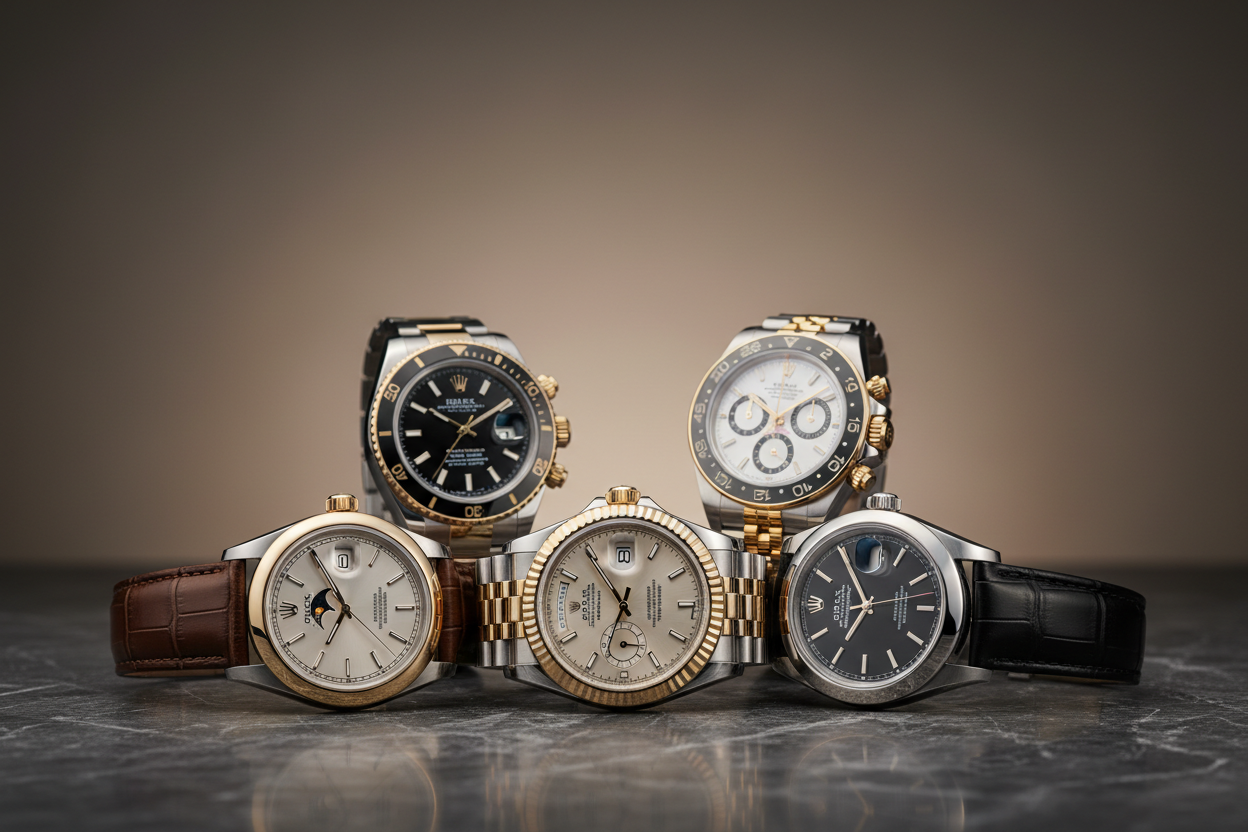 Make a image for my website of ewatchs of rolex